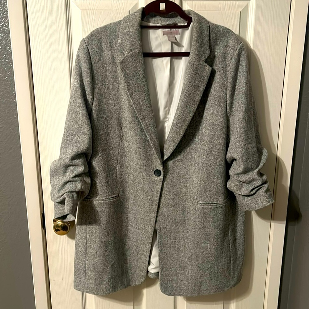 H&M grey blazer xl in excellent condition